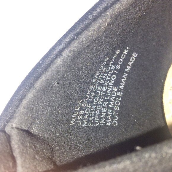 SHOE DAZZLE BLACK SUEDE WILDA PUMPS W/ANKLE LEG TIE WRAP - SIZE 8.5 - Picture 4 of 5